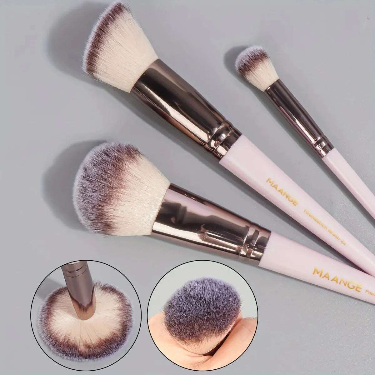 VAIRS beauty & care MAANGE 30pcs Professional Makeup Brush Set Foundation Concealers Eye Shadows Powder Blush Blending Brushes Beauty Tools with Bag