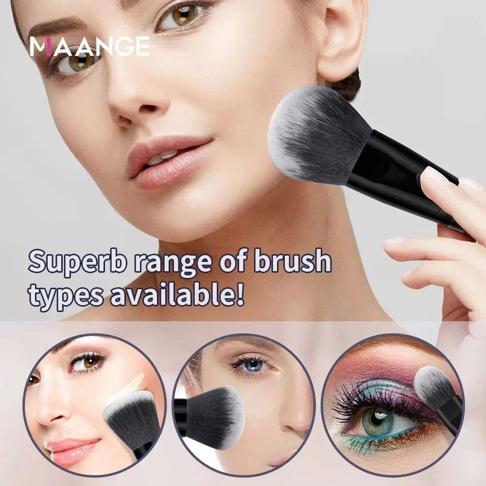 VAIRS beauty & care MAANGE 30Piece Makeup Brushes Set Professional Concealer Foundation Blush Eyeshadow Brush Synthetic Kabuki Fluffy Bristles Brush