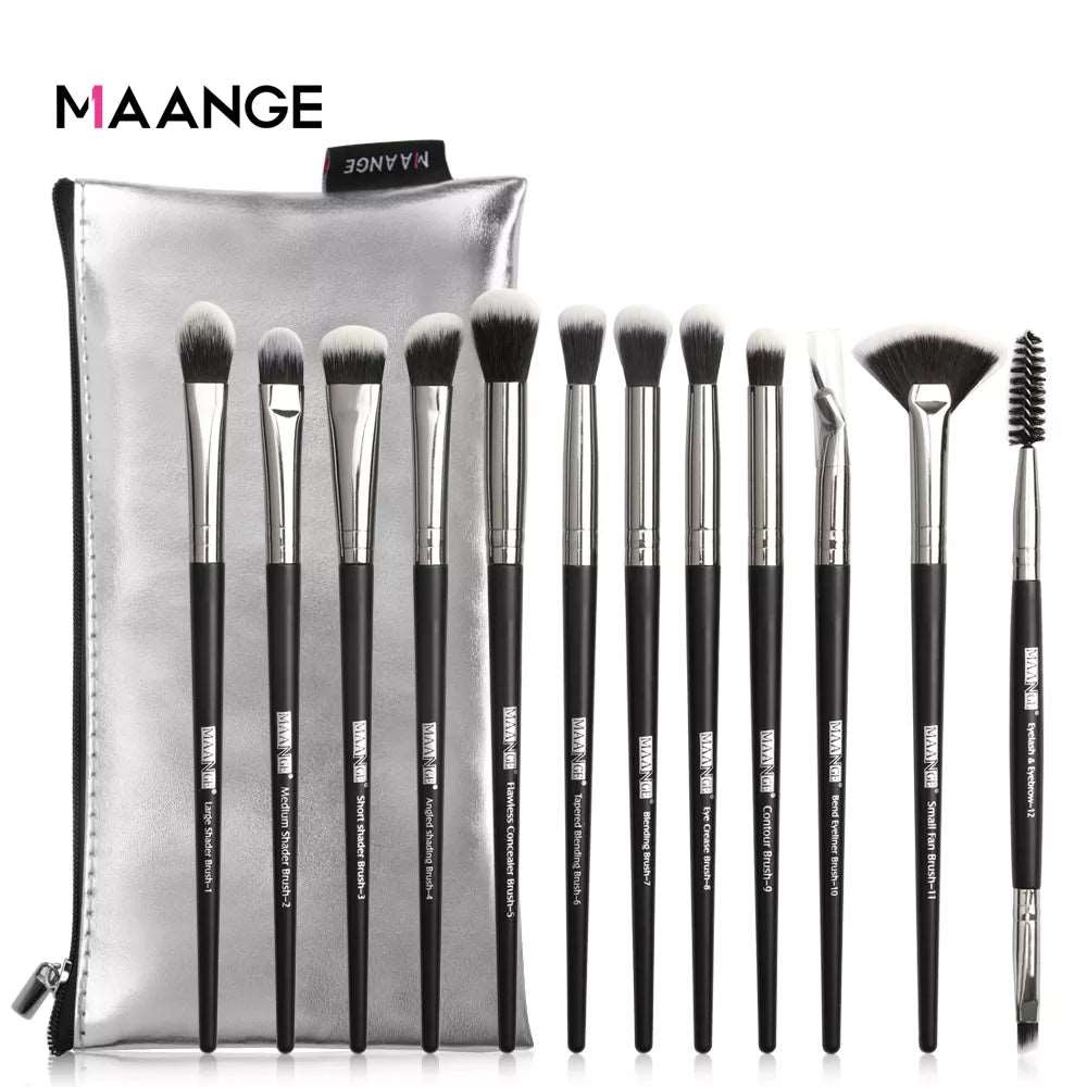 VAIRS beauty & care MAANGE 5/12Pcs Makeup Brushes Set Cosmetic Powder Eye Shadow Foundation Blush Blending Beauty Tool Make Up Brush Maquiagem