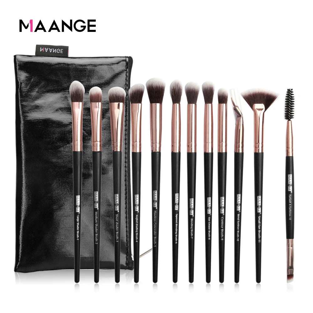 VAIRS beauty & care MAANGE 5/12Pcs Makeup Brushes Set Cosmetic Powder Eye Shadow Foundation Blush Blending Beauty Tool Make Up Brush Maquiagem