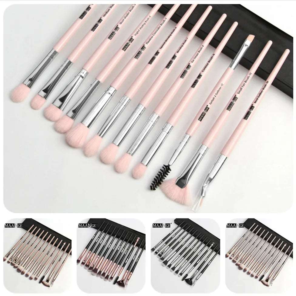 VAIRS beauty & care MAANGE 5/12Pcs Makeup Brushes Set Cosmetic Powder Eye Shadow Foundation Blush Blending Beauty Tool Make Up Brush Maquiagem