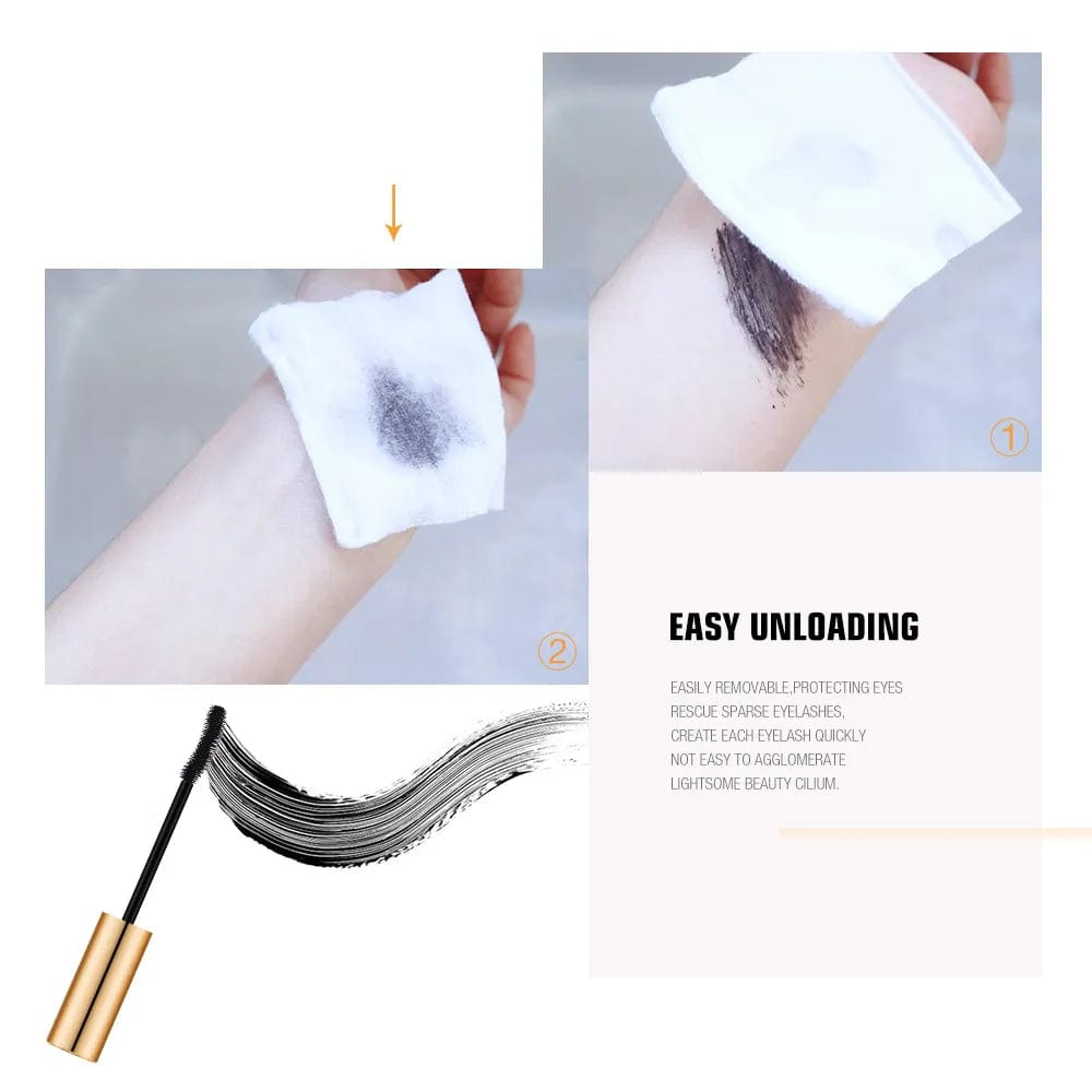 VAIRS beauty & care Macara9981 O.TWO.O 3D Mascara Lengthening Black Lash Eyelash Extension Eye Lashes Brush Beauty Makeup Long-wearing Gold Color Mascara