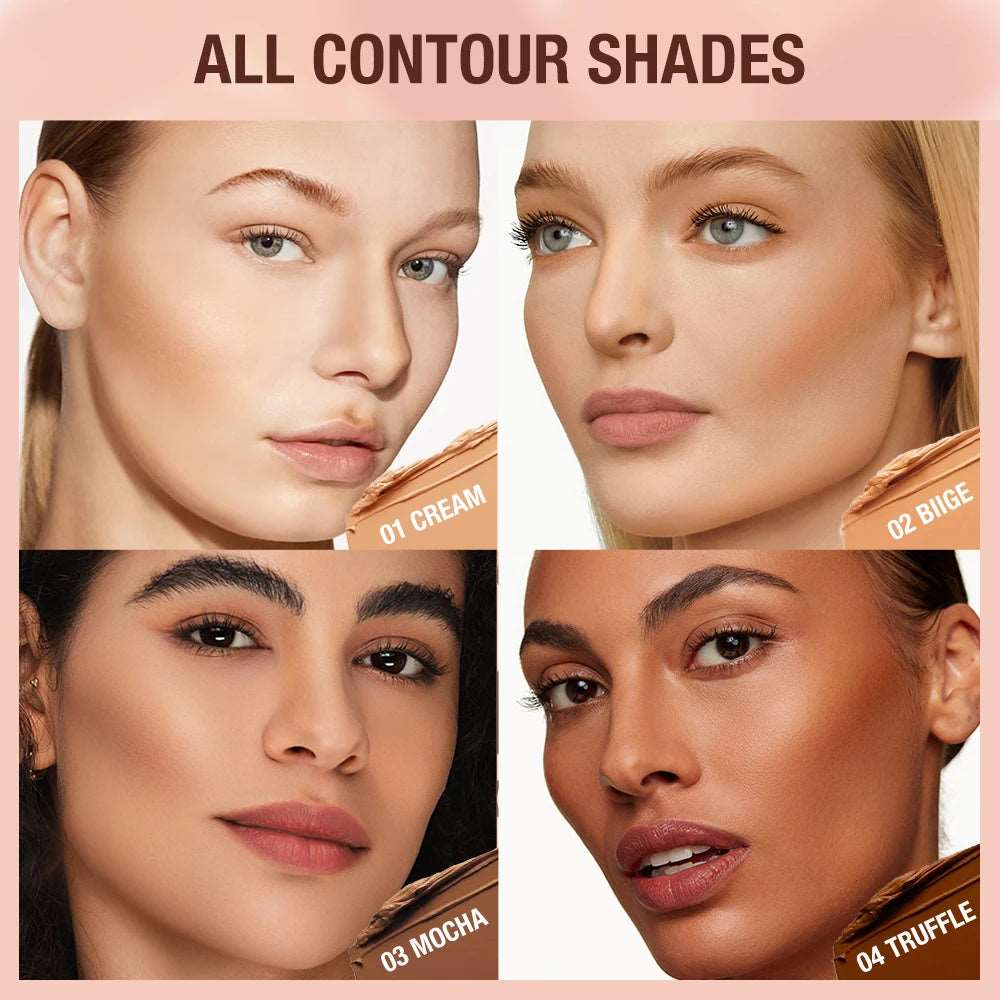 VAIRS beauty & care O.TWO.O Contour Stick Cream Long-wear Lightweight Brighten Stick Easy to Sculpt Face Concealer Bronzer Contouring Makeup Pen