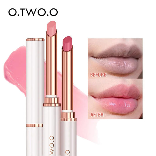 VAIRS beauty & care O.TWO.O Lip Balm Colors Ever-changing Lips Plumper Oil Moisturizing Long Lasting With Natural Beeswax Lip Gloss Makeup Lip Care