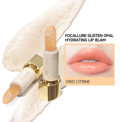 VAIRS beauty & care OR01 CITRINE FOCALLURE Diamond Shiny Lipstick Moisturizing Long Lasting 13 Colors Lip Gloss Glitter Shimmer Lip Blam Lips Makeup Cosmetics