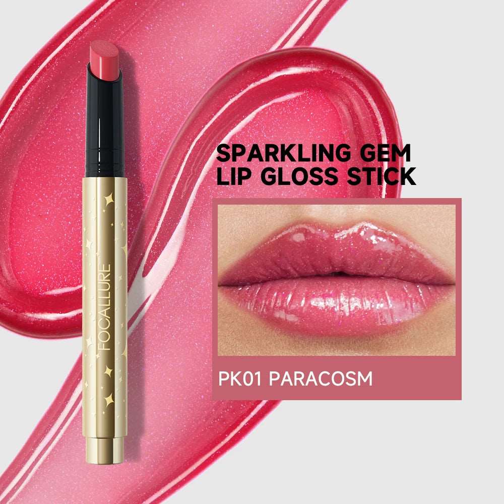 VAIRS beauty & care PK01 FOCALLURE Pearlescent Lip Gloss Stick Moisturizing Long Lasting Sexy Sparkling Lip Balm Shimmer Lipstick Pen Makeup Cosmetics