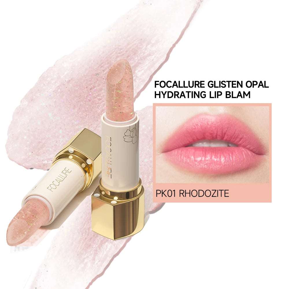 VAIRS beauty & care PK01 RHODOZITE FOCALLURE Diamond Shiny Lipstick Moisturizing Long Lasting 13 Colors Lip Gloss Glitter Shimmer Lip Blam Lips Makeup Cosmetics