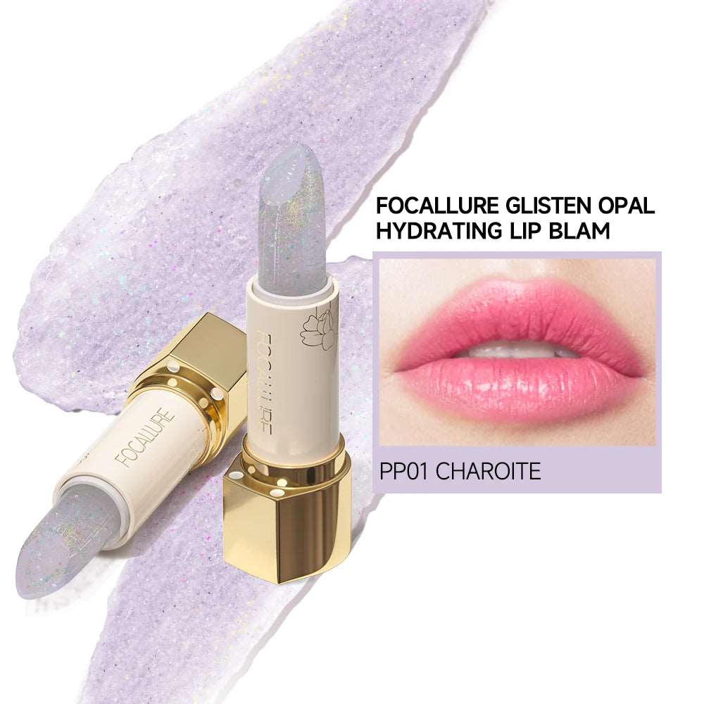 VAIRS beauty & care PP01 CHAROITE FOCALLURE Diamond Shiny Lipstick Moisturizing Long Lasting 13 Colors Lip Gloss Glitter Shimmer Lip Blam Lips Makeup Cosmetics