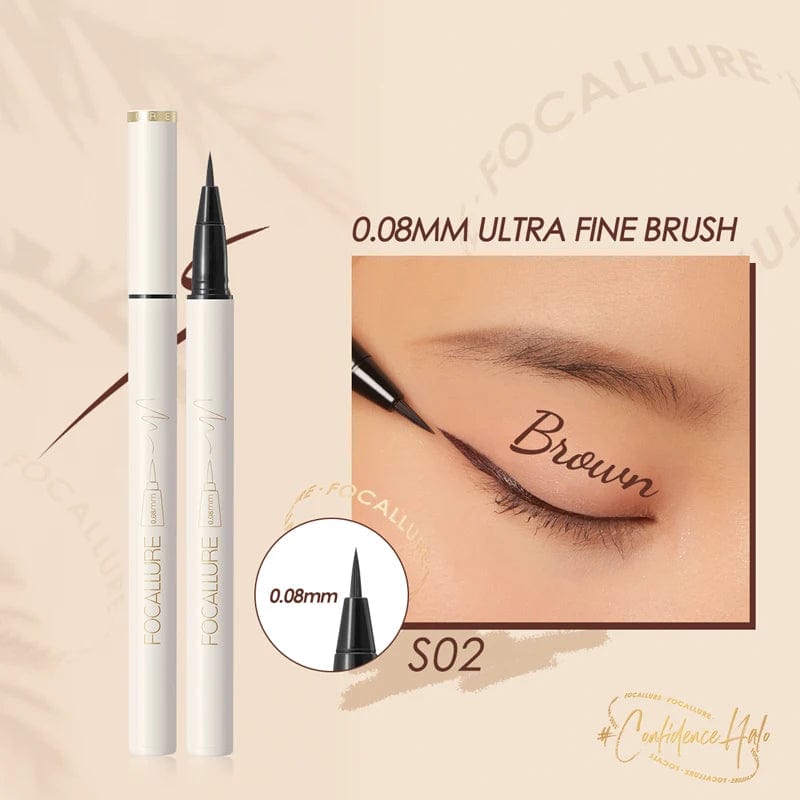 VAIRS beauty & care S02 FOCALLURE Black Liquid Eyeliner Eye Make Up Super Waterproof Long Lasting Eye Liner Easy to Wear Eyes Makeup Cosmetics Tools