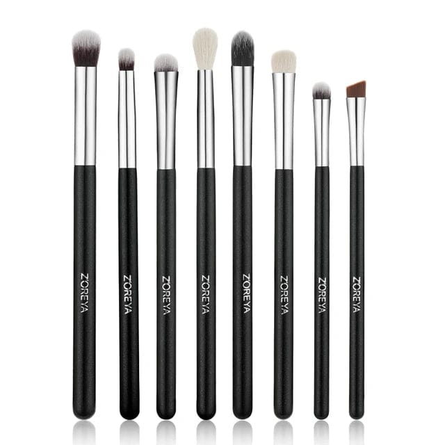 VAIRS beauty & care Yellow ZOREYA 10 Rose Gold Makeup Brushes Set Professional Eyeshadow Foundation Blending Eyebrow Fan Blush pinceaux de maquillage