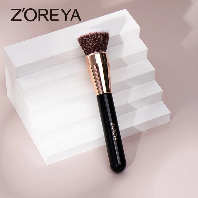 VAIRS beauty & care ZOREYA 10 Rose Gold Makeup Brushes Set Professional Eyeshadow Foundation Blending Eyebrow Fan Blush pinceaux de maquillage