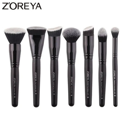 VAIRS beauty & care ZOREYA Black Makeup Brushes Set Eye Face Cosmetic Foundation Powder Blush Eyeshadow Kabuki Blending Make up Brush Beauty Tool