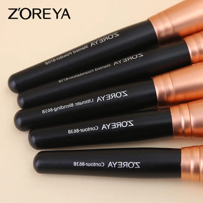 VAIRS beauty & care ZOREYA Professional Luxury Makeup Brushes Set, 15Pcs Eyeshadow Foundation Contour Lip  Premium Synthetic Kabuki Brush