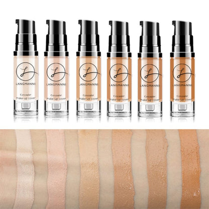 VAIRS® Beauty LANGMANNI Long-Lasting And Smooth-Finishing Concealer With 4 Color Powder Base