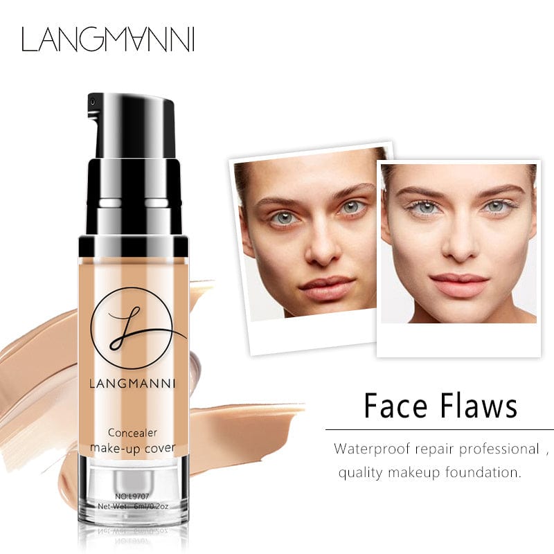 VAIRS® Beauty LANGMANNI Long-Lasting And Smooth-Finishing Concealer With 4 Color Powder Base