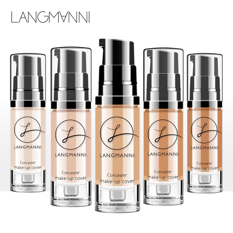 VAIRS® Beauty LANGMANNI Long-Lasting And Smooth-Finishing Concealer With 4 Color Powder Base