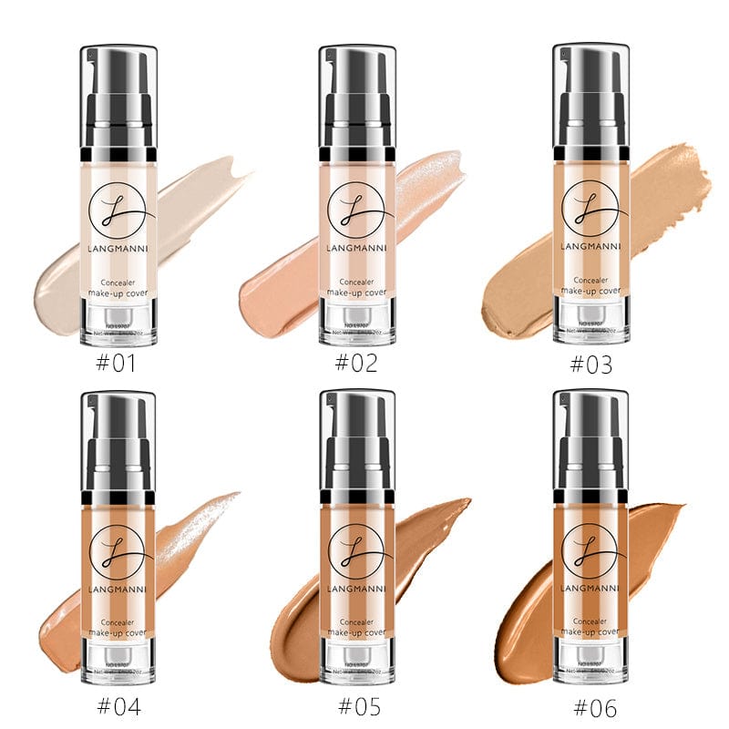 VAIRS® Beauty LANGMANNI Long-Lasting And Smooth-Finishing Concealer With 4 Color Powder Base