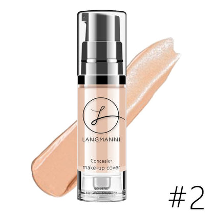 VAIRS® Beauty Style2 LANGMANNI Long-Lasting And Smooth-Finishing Concealer With 4 Color Powder Base