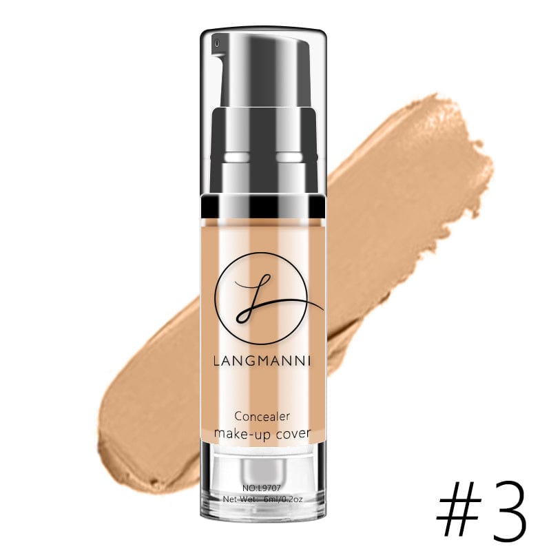 VAIRS® Beauty Style3 LANGMANNI Long-Lasting And Smooth-Finishing Concealer With 4 Color Powder Base