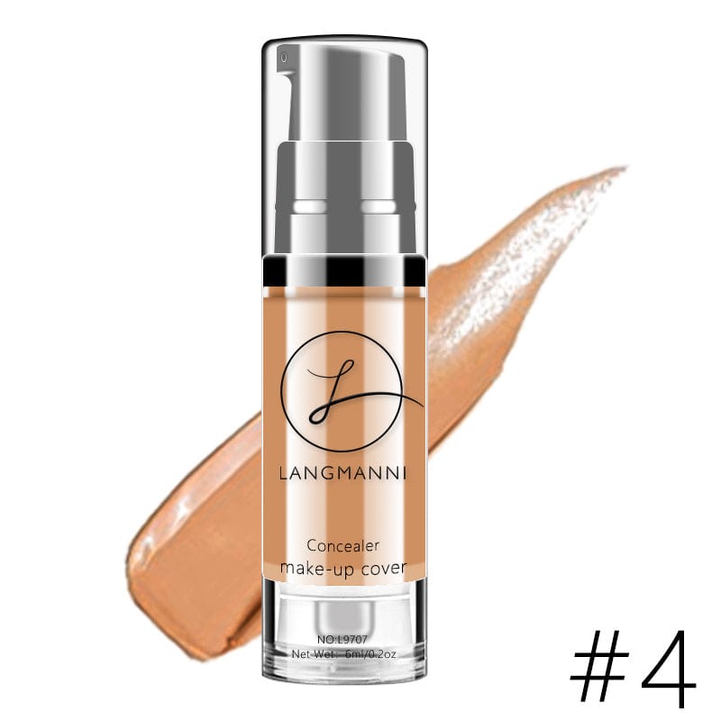 VAIRS® Beauty Style4 LANGMANNI Long-Lasting And Smooth-Finishing Concealer With 4 Color Powder Base