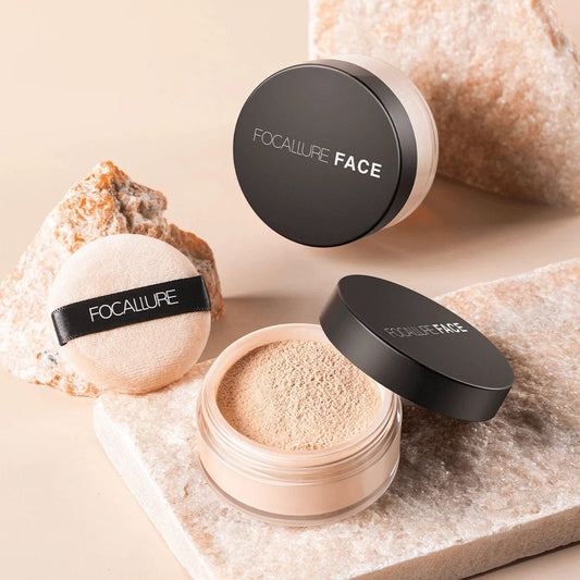 VAIRS exquisite beauty Focallure Invisible Finish Loose Setting Powder Translucent Natural Soft Face Makeup Powder Oil Control Face Loose Powder