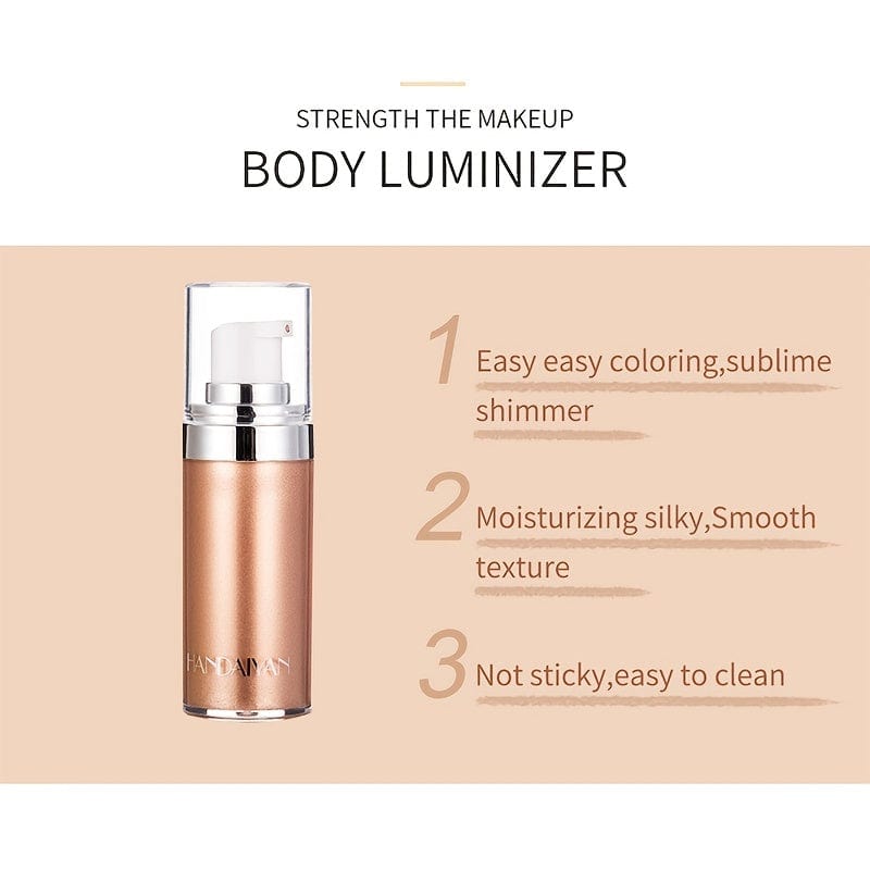 VAIRS® HANDAIYAN 4 Colors Shimmer Liquid Highlighter, Body Face Foundation Cream, Waterproof Brightening Makeup Cosmetic