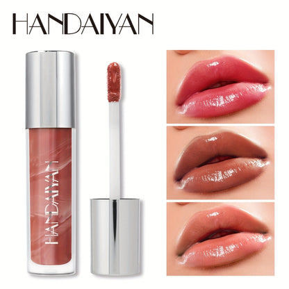 VAIRS® HANDAIYAN Marble Lip Glaze, Moisturizing Long-Lasting Liquid Lipstick, Lip Gloss, Vibrant Color Selection, 0.14oz Each, Non-Stick Formula, High-Shine Finish, Lightweight Beauty Makeup