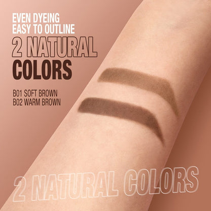 VAIRS® O.TWO.O Tattoo Brow Gel, Peel-off Semi-permanent, Even Dyeing, Long Lasting Eyebrow Makeup Up To 5 Days